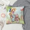 Милая наволочка для девочки Sarah Kay, аксессуары, наволочка для подушки с принтом, украшение из мультфильма, наволочка для подушки в деревенском стиле, многоразмерная