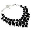 Black Spinel Handmade 925 Sterling Silver Gift Jewelry Necklace 18" l2Y39