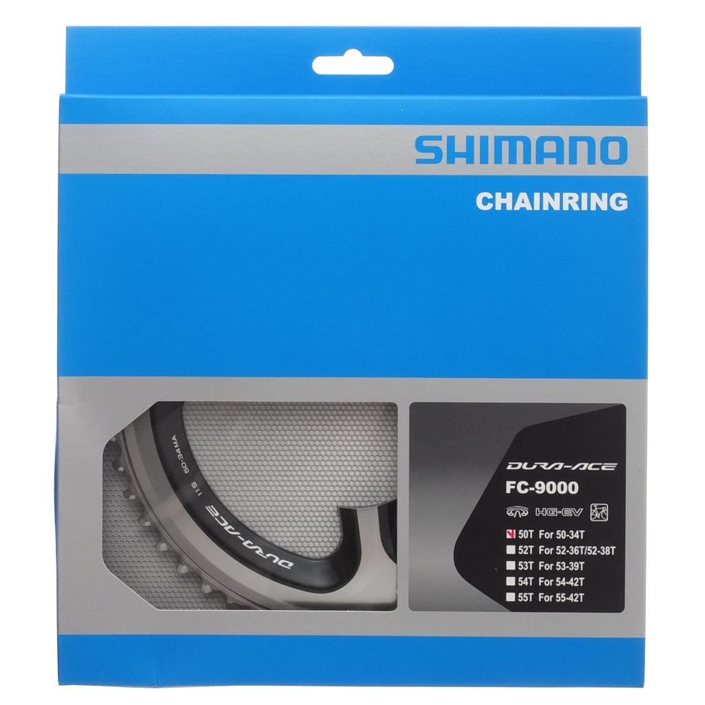 SHIMANO Repair Parts Chainring with Hook Teeth Y1N298080 50T-MA (for 50-34T) FC-9000