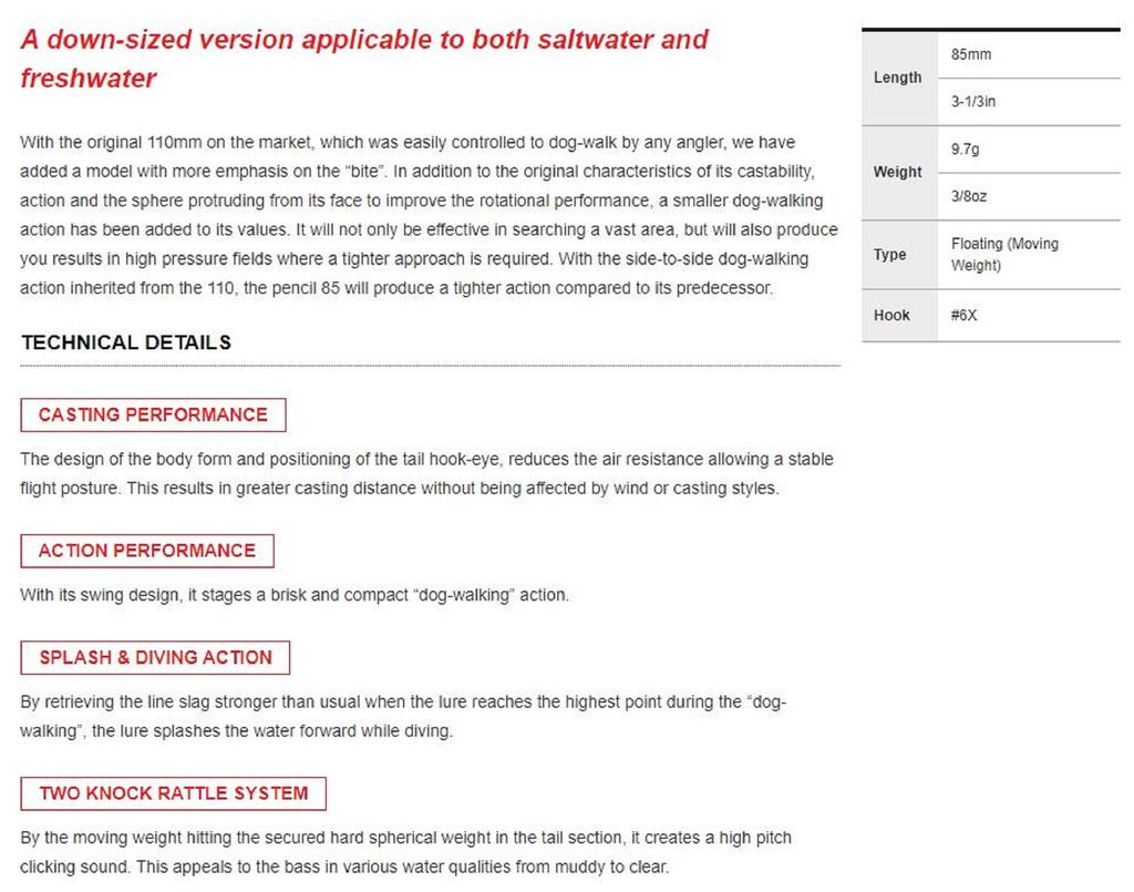 DUO Realis Pencil 85 SW Topwater Floating Lure CCC0343 (2443)