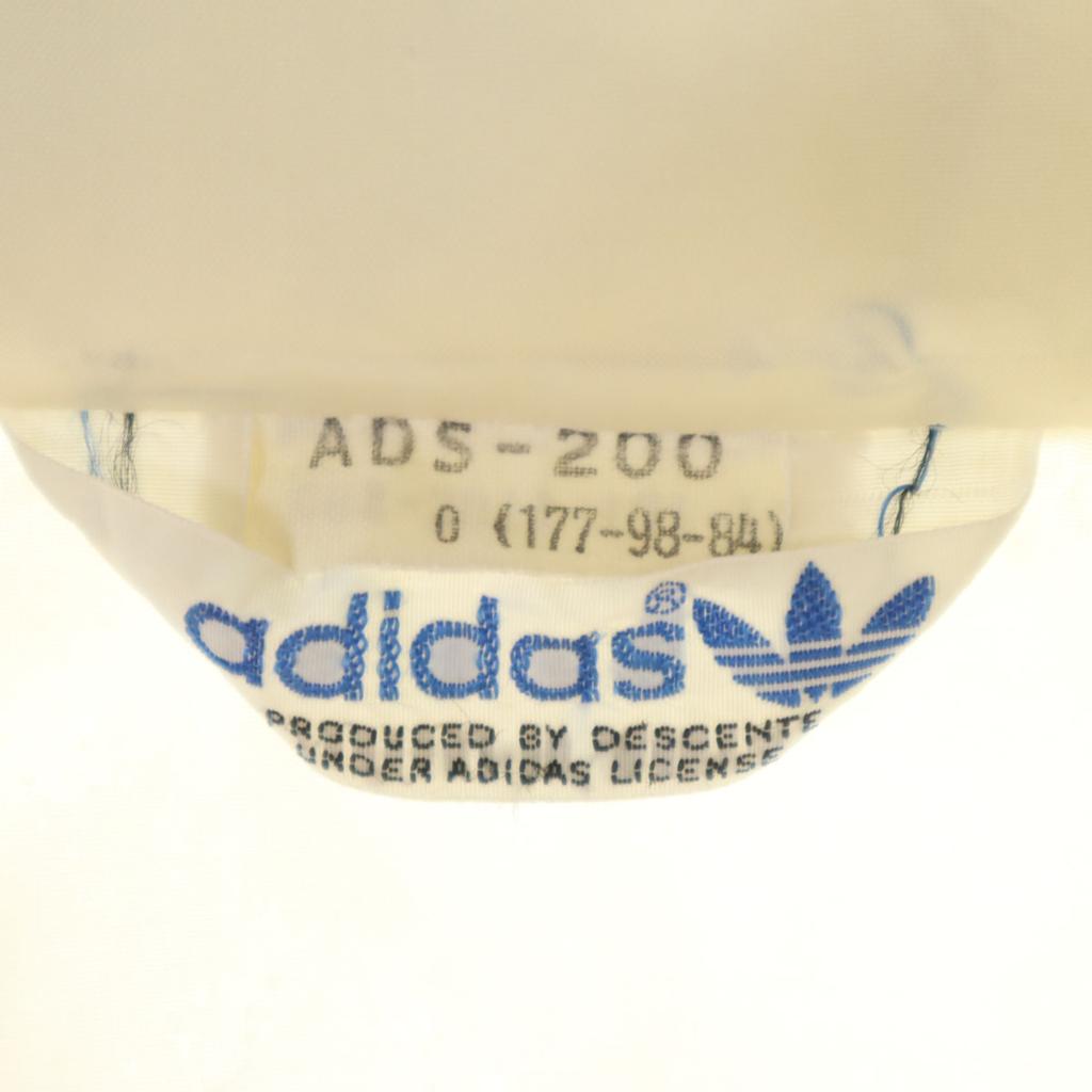 Adidas 70-е Винтажная куртка Descente Нейлоновая Цвет слоновой кости Мужская Б/у