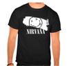 NIRVANA Рок-группа Легенды рок-музыки ЧЕРНАЯ Футболка - 913-