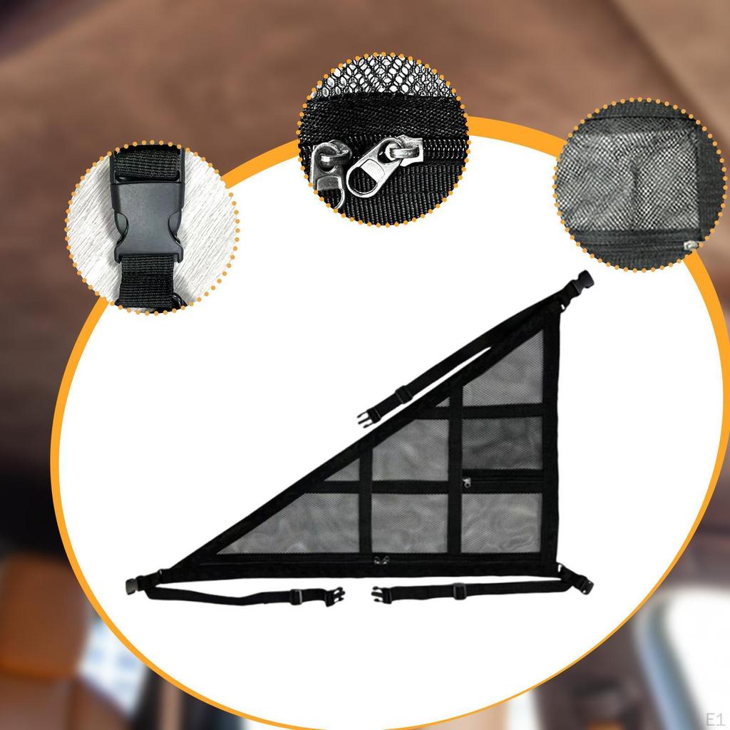 Automobile Roof Net Storage Holder with Zipper for Car Accessories