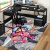 1pc Anime Cartoon Design Chair Mat - DUB PT BR - Office Desk Rug for Home Decor, Gaming Room, Bedroom, Living Room - Non-Slip Carpet Suitable for All