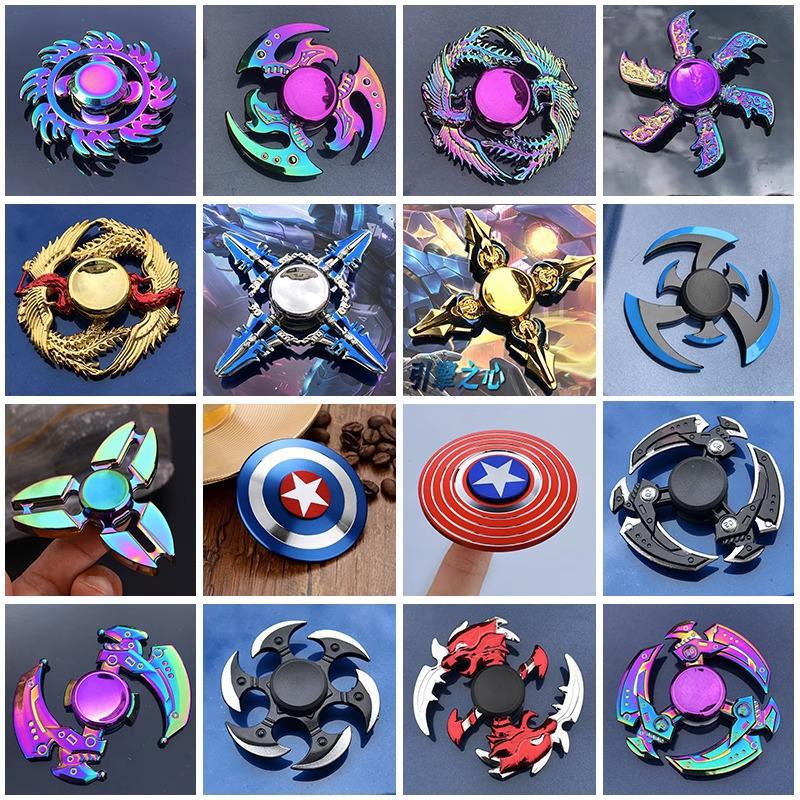 «Цветной металлический сплав Fidget Gyroscope»: Вращающийся декомпрессионный инструмент для снятия стресса"