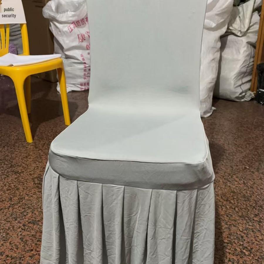 Утолщенная Эластичная Плиссированная Юбка Чехол на Стул для Свадеб и Конференций