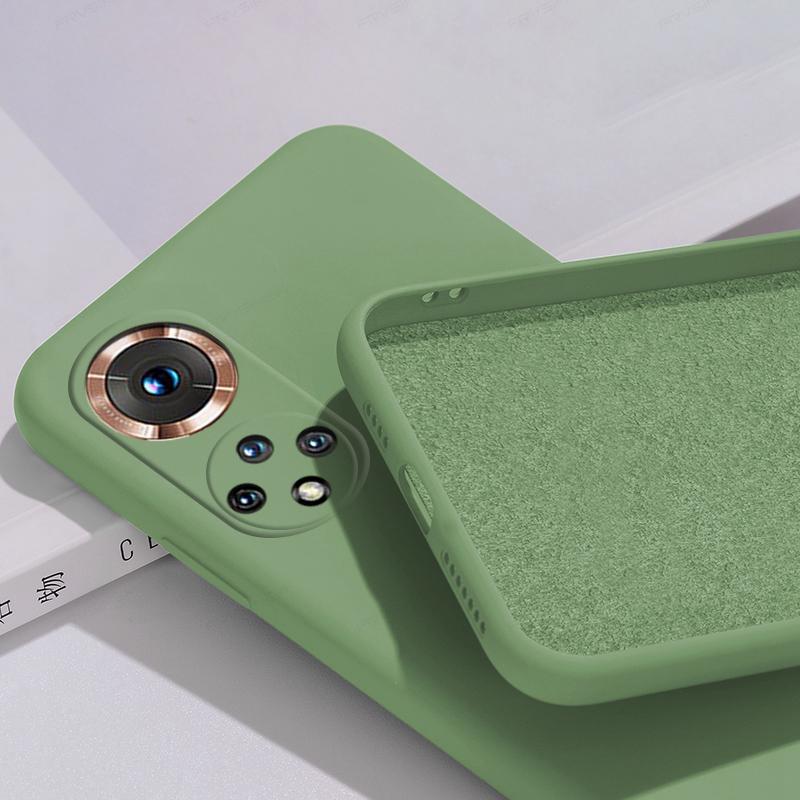 Мягкий жидкий силиконовый чехол для телефона HUAWEI HONOR 50/50 Lite 50Lite/50 Pro с ощущением детской кожи