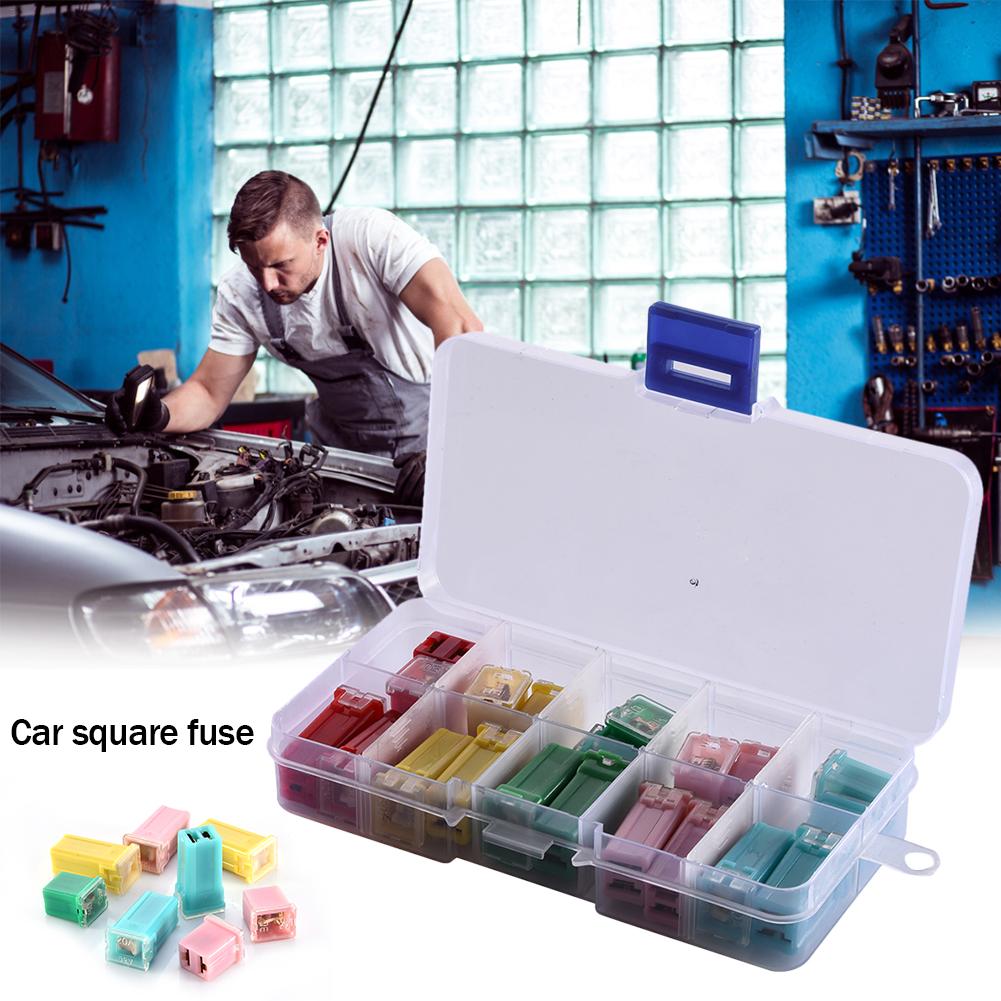 20 шт./коробка 20A-60A F2828-Z PAL Плавкий предохранитель Мини ABS Медь Длинный female-контактный предохранитель Jcase FMX PAL Комплект картриджных предохранителей Для японских автомобилей