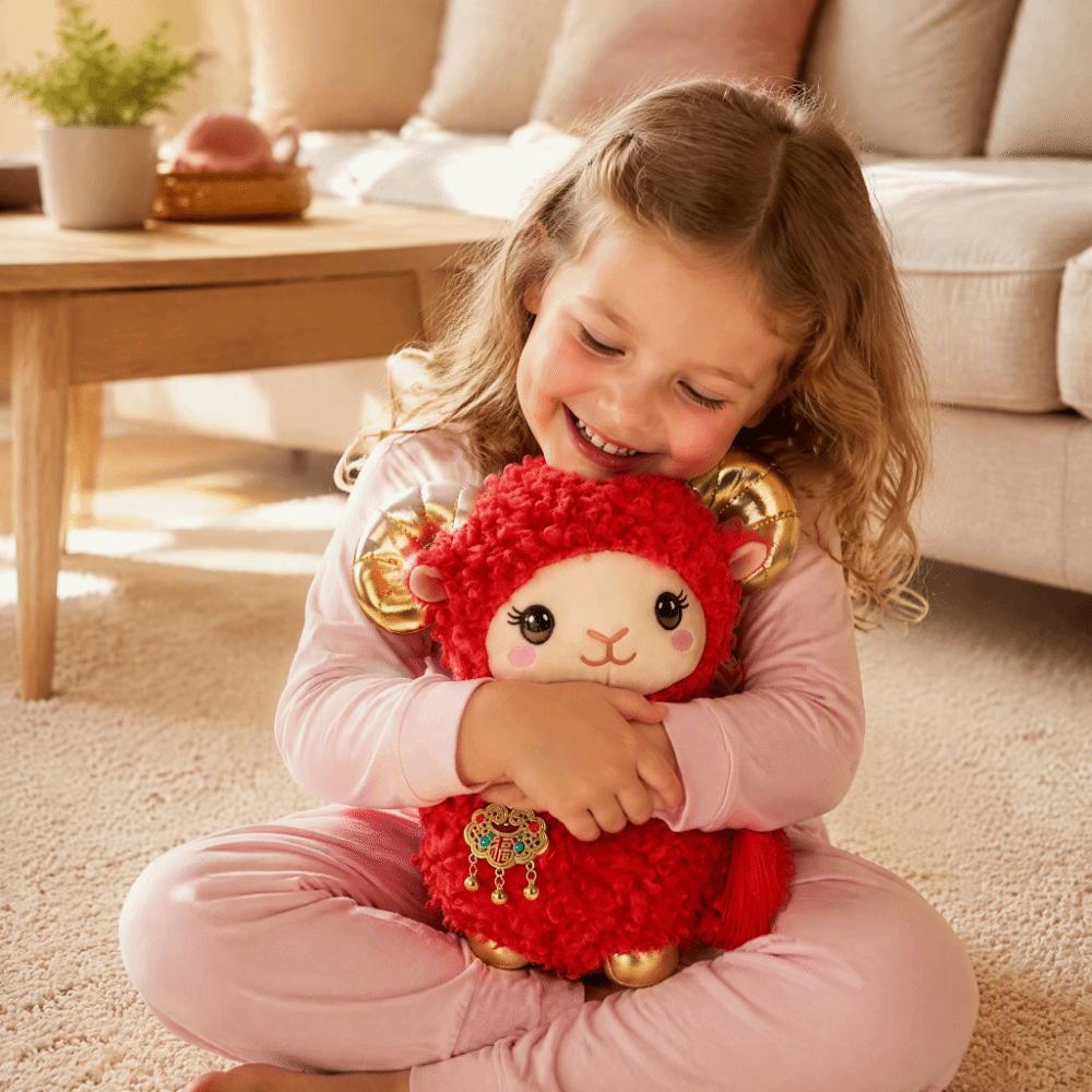 Fortune Simulation Sheep Plush Doll PP Cotton Lucky Sheep Plush Toy Kids Gifts