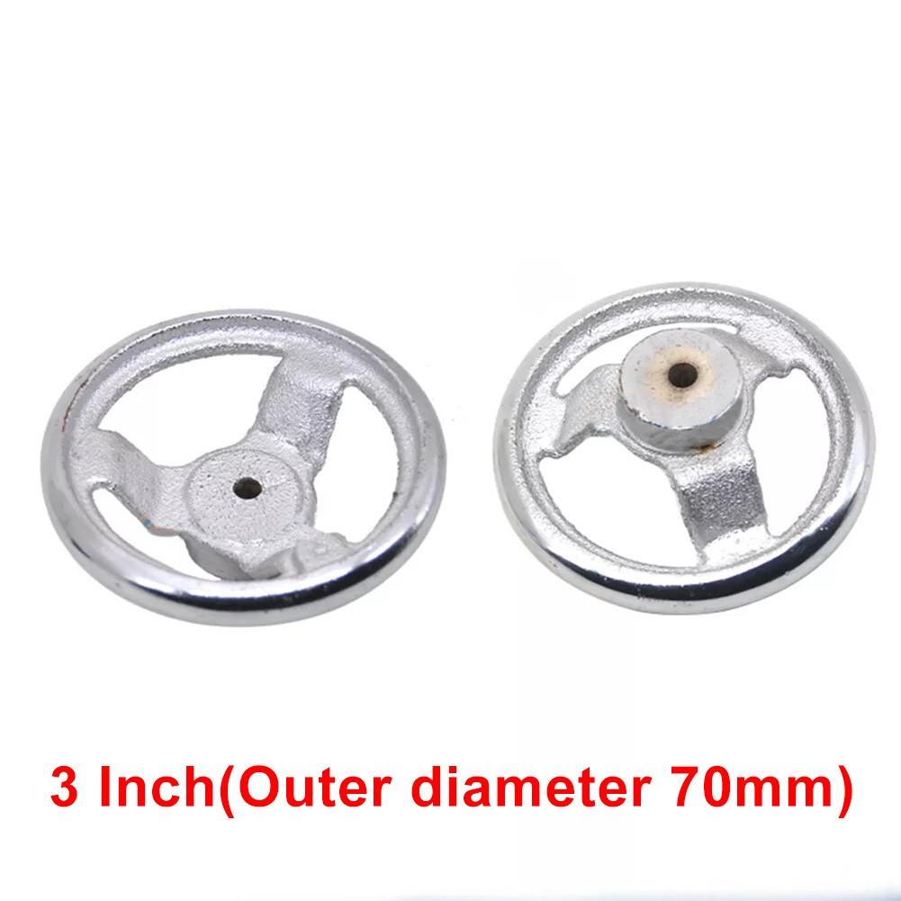 Robust Chrome Handwheel for CNC Lathes and Printing Equipment 3 to 12 Inch