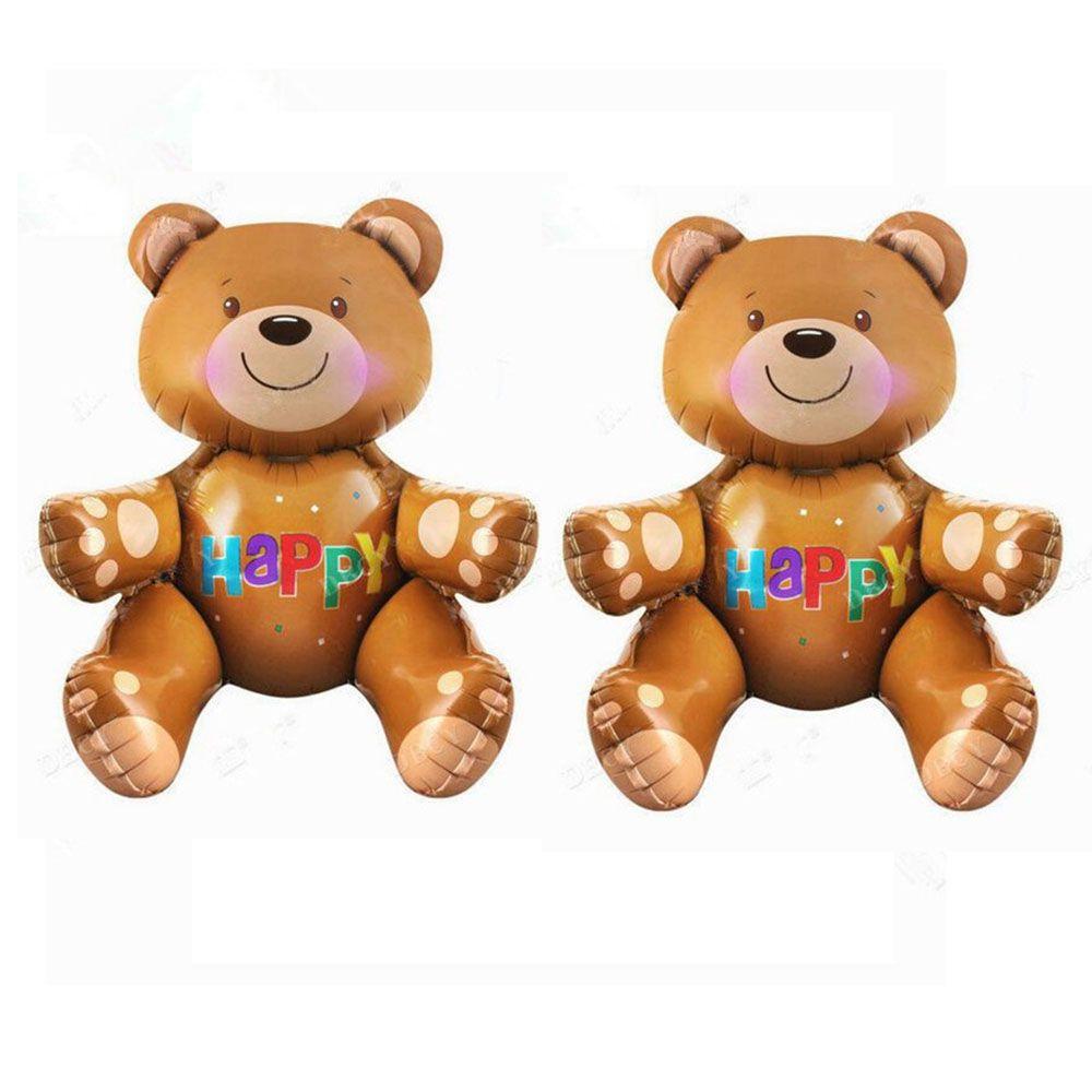 Boy Girl Day Love Bear Heart Inflatable Balloon Foil Balloons Party Supplies Decoration MIT