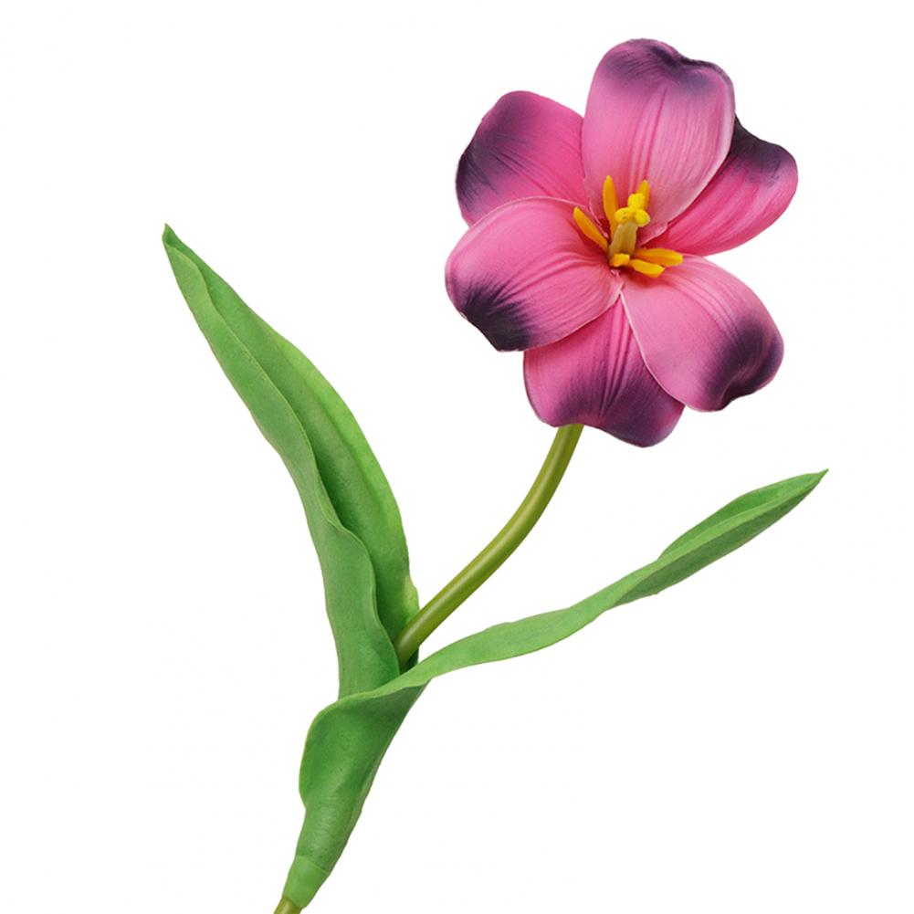 5 шт. Букет симулированных тюльпанов Реалистичные искусственные цветы Домашний декор Искусственная композиция из тюльпанов с гибкими стеблями