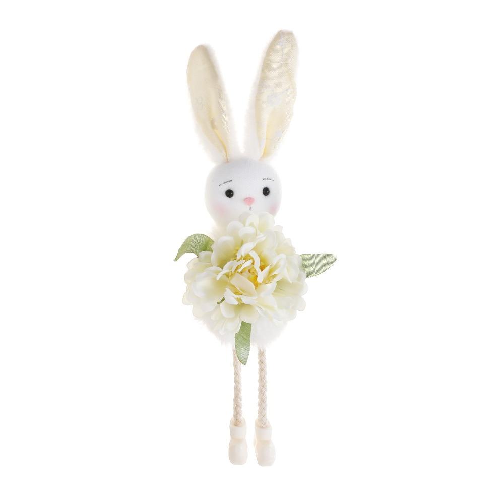 Colorful Easter Rabbit Pendant Soft Plush Rabbit Hanging Ornament Rabbit Figurine Party Favors
