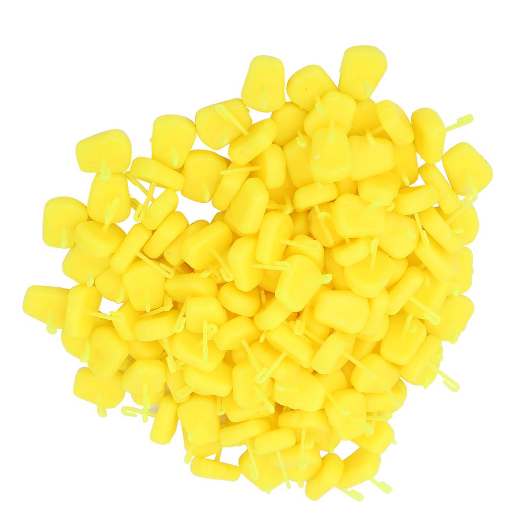 150 Pcs Set 4 Colored Fishing Floating Corn Soft Artificial Bait Simulation Corn GrainYellow