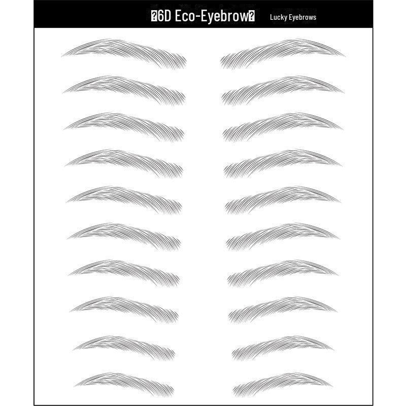 6D наклейки для бровей: Реалистичная водонепроницаемая татуировка-вышивка
