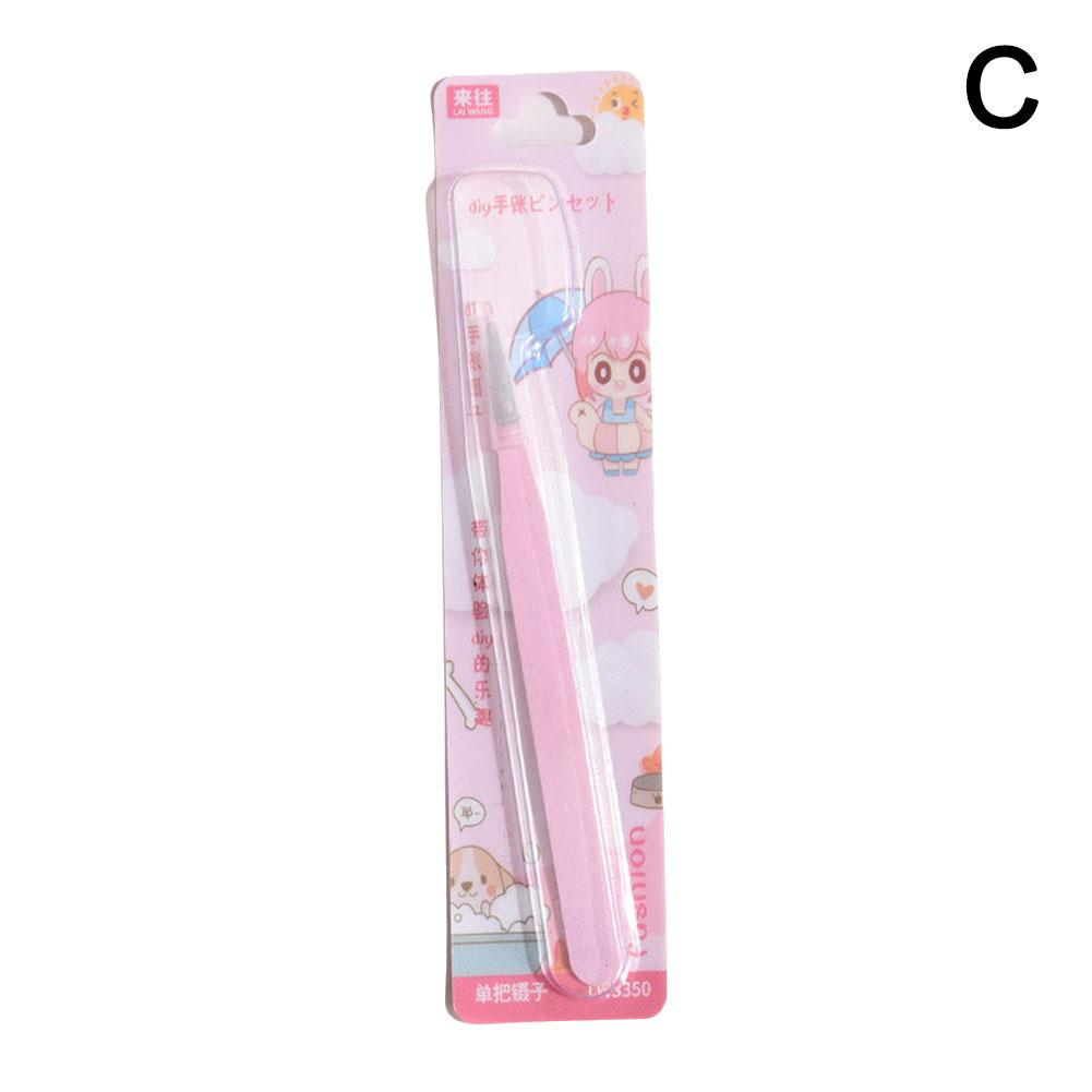 1/5PCS Nail Art Decor Eyelashes Tweezers Tweezer Scrapbook Sticker Tapes Picking Stainless Clips DIY False Eyelashes Tools