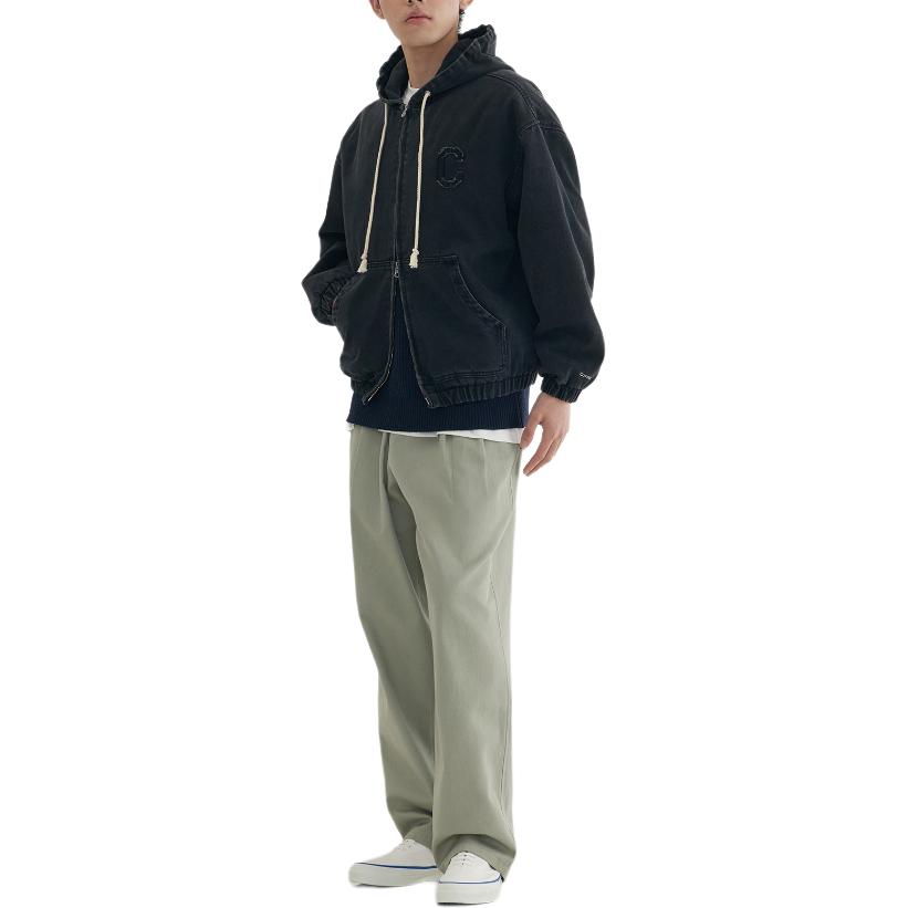 Covernat Solid Color Pleated Drawstring Casual Pants Unisex bottoms CO2503PT24KH
