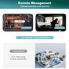 Icsee 9MP Wireless Three-Lens Camera with Triple Screen for Outdoor Monitoring
