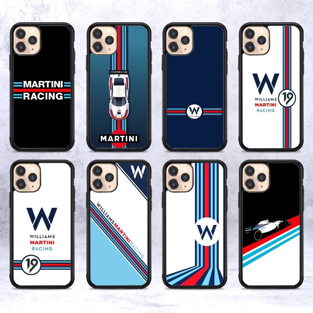 Чехол для телефона M-Martini Racing с горизонтальной полосой из ПК+ТПУ для IPhone 11 12 13 14 15 16 17 Plus Pro Max
