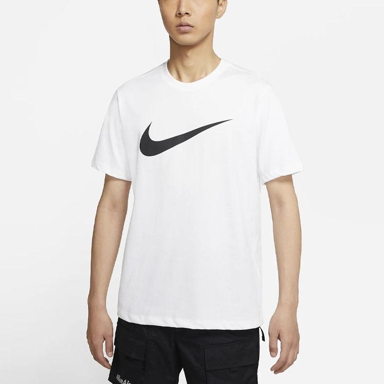 Men's Nike As Nsw Tee Icon Swoosh Casual Sports Round Neck Short Sleeve White T-Shirt DC5095-100