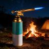 Эффективная газовый паяльник с картриджем, обладающий высокой температурой 1300°C, цельнометаллическим корпусом с теплоотводом и электронной системой зажигания для точного контроля
