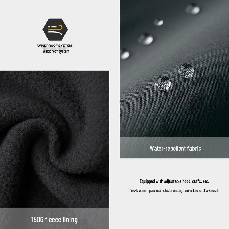 Camel Унисекс мягкаяshell куртка с капюшоном на флисовой подкладке A34CR09667