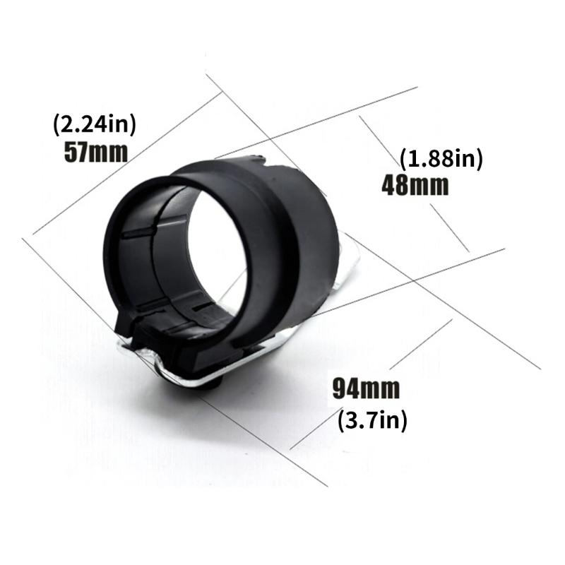 Universal Trailer Connector Mount Dustproof Plugs Holder Trailer Socket Bracket for Bike Racks RVs Horse Trailers