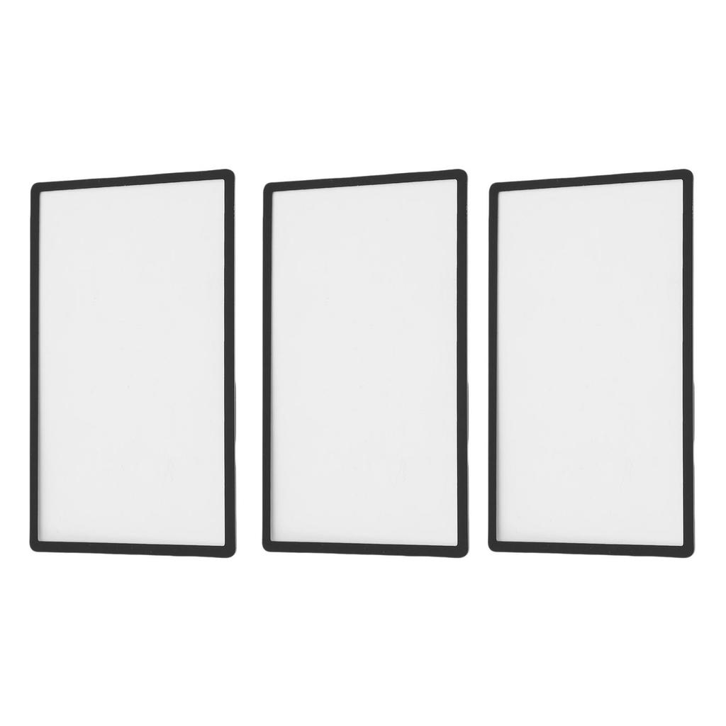 3 шт. Верхняя линза экрана Замена Пластиковая крышка для портативной игровой консоли 2DS ЖК-экран Запчасти Аксессуары Черный