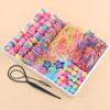 957 шт. Набор разноцветных резинок для волос для девочек, нейлоновые эластичные резинки, детские держатели для хвостиков, скранчи, детские аксессуары для волос