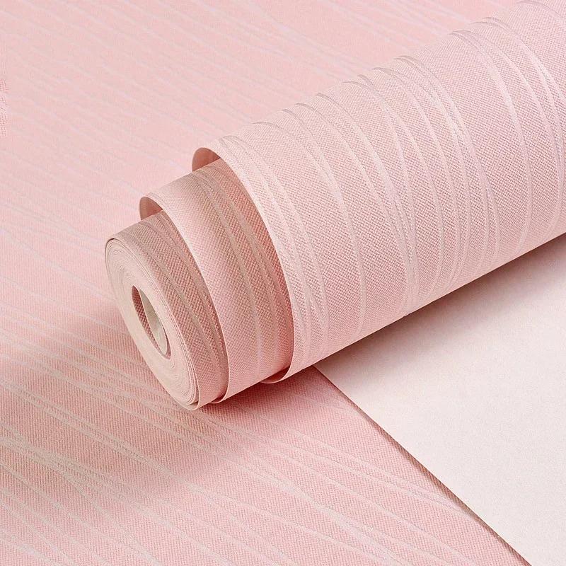 Однотонные рулоны нетканых обоев для гостиной, спальни, декора фона для ТВ, современное украшение дома, виниловые обои