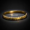 Gold Color Snap-on Bangle Stainless Steel Word Love Symbol Bracelet for Women Fashion Jewelry Gift 60mm