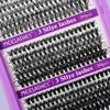 Cross-Border DIY Individual Cluster Lashes: Dense, Thick, Long, Root-by-Root, Clear Mixed, Large Capacity.