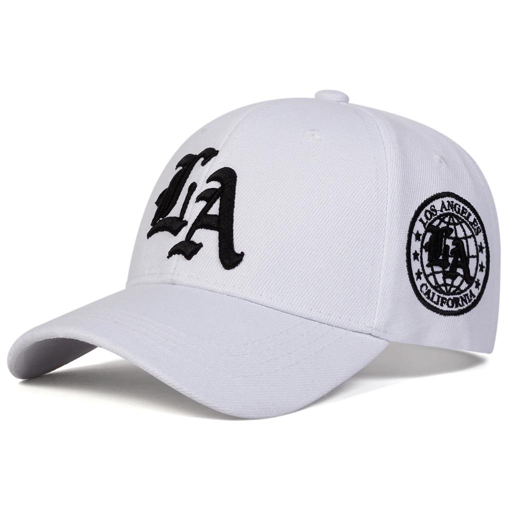 Unisex Los Angeles Letter Embroidery Baseball Caps Outdoor Adjustable Spring and Autumn Casual Sunscreen Hat