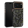 Чехол для iPhone 17 Pro, текстура ковки, арамидное волокно + ТПУ, чехол для телефона с черной рамкой для объектива