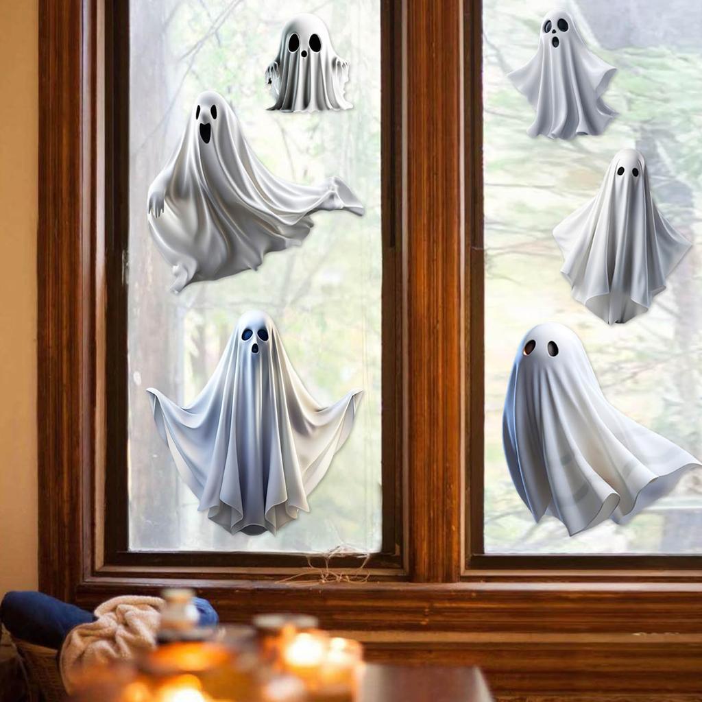 Halloween Decoration, Funny Window Stickers, Mall Decoration, Static Stickers