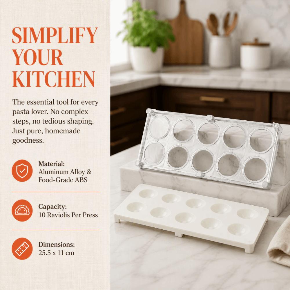 10 Holes Ravioli Maker Press Green Silver Ravioli Cutter Durable Ravioli Mold Homemade Meals