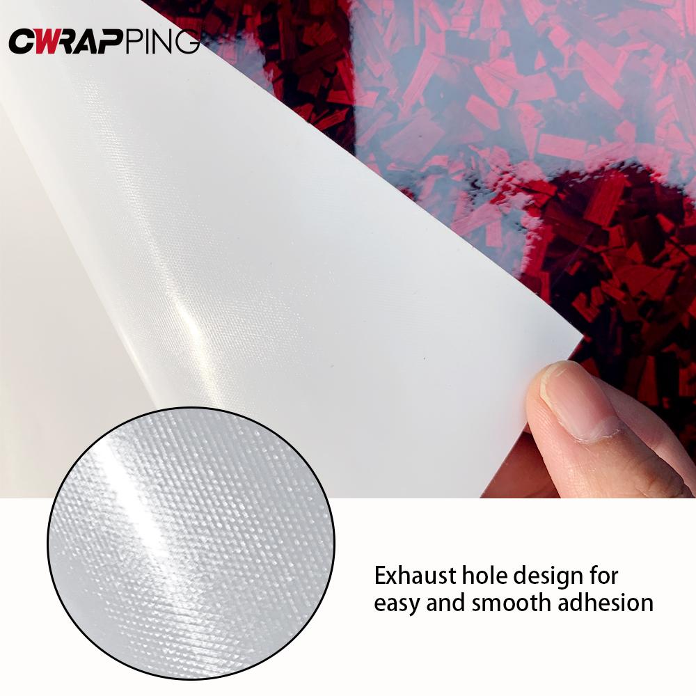 Автомобильная глянцевая черная красная кованая виниловая пленка из углеродного волокна с воздухоотводом, самоклеящаяся из углеродного волокна для наклейки на автомобиль