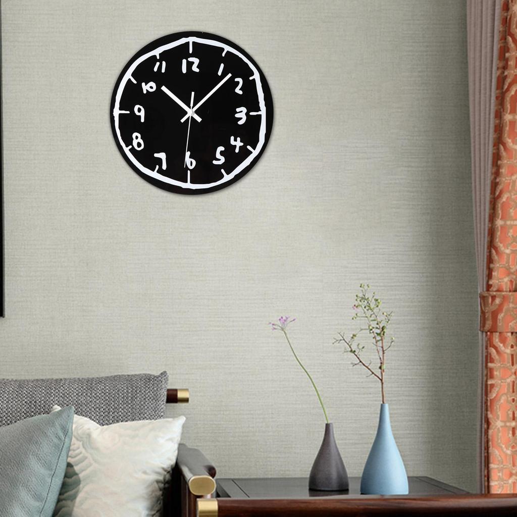 Wall Clock Ornament Unique Fashion Creative Mute Art Clock Decorative Clock for Kitchen Study Room Living Room Home