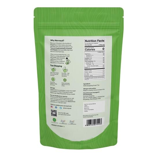 Navvayd Himalayan Green Tea (100 Gm, 50 Cups) | Natural, Weight Management & Slimming Tea | Loose Leaf - Enjoy Hot or Cold