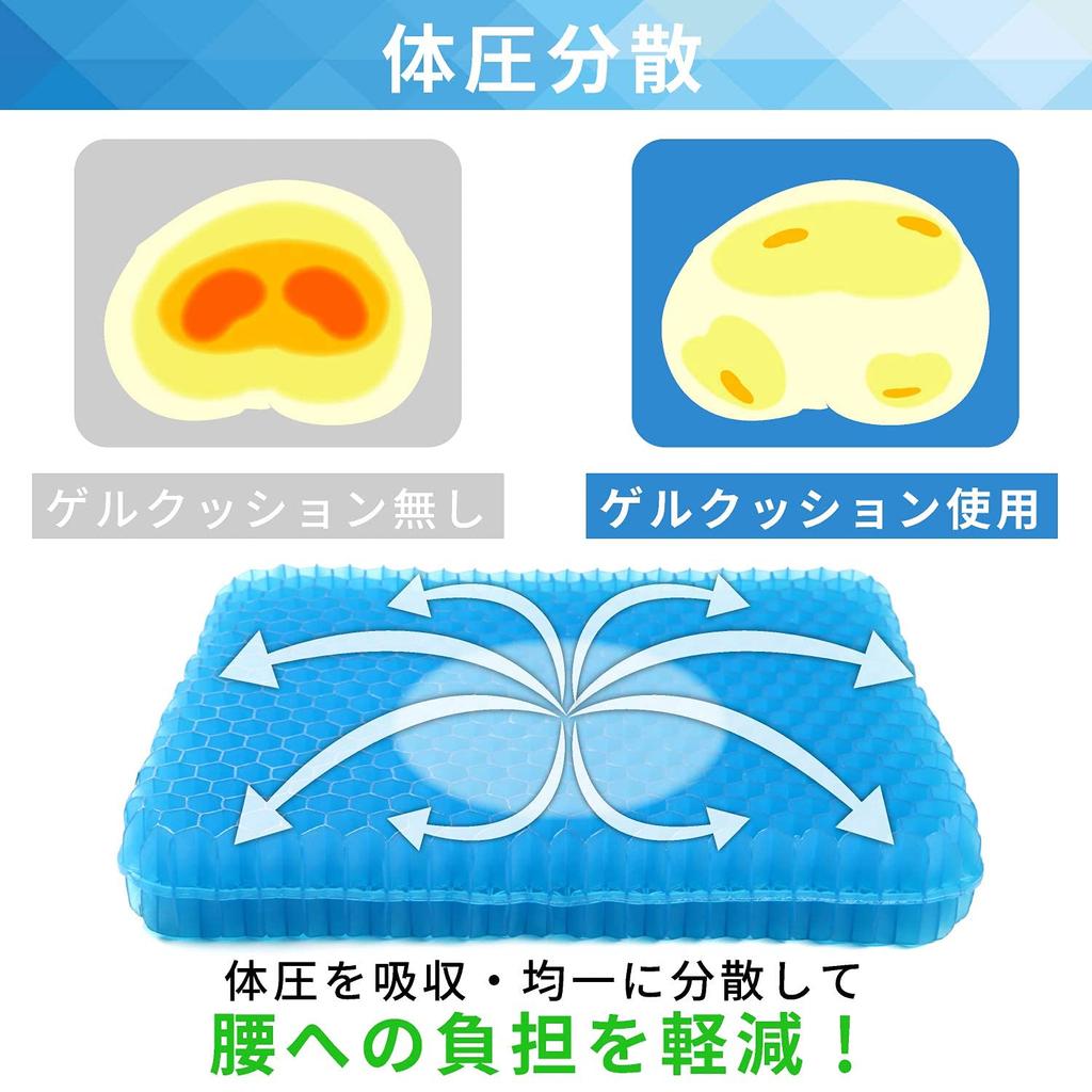 Толстая гелевая подушка relaxheal, подушка для сиденья, которая повредит вашу задницу, гелевая подушка, подушка для сиденья автомобиля, подлинный продукт 40 x 37 x 6 см [Ultra 6 см] не будет