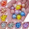 5Pcs 16mm Round Shape Smooth Shining AB Bubble Inside Acrylic Small Pendant Size Beads Pendant For Jewelry Making DIY Accessories