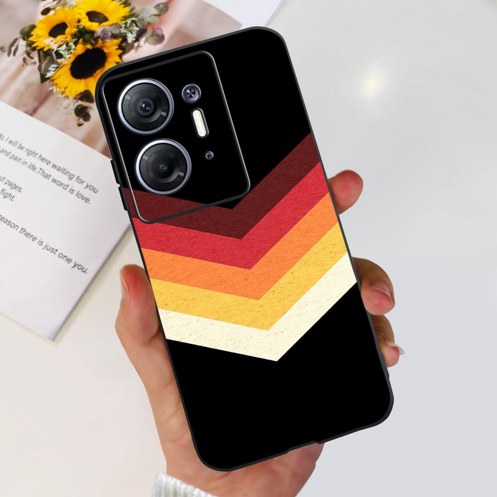 Для Infinix Hot 30 5G 6.78" Чехол Цветок ТПУ Мягкий Силикон Черная Крышка Для Infinix HOT 30 Hot30 X6832 Чехлы для Телефона Астронавт Fundas