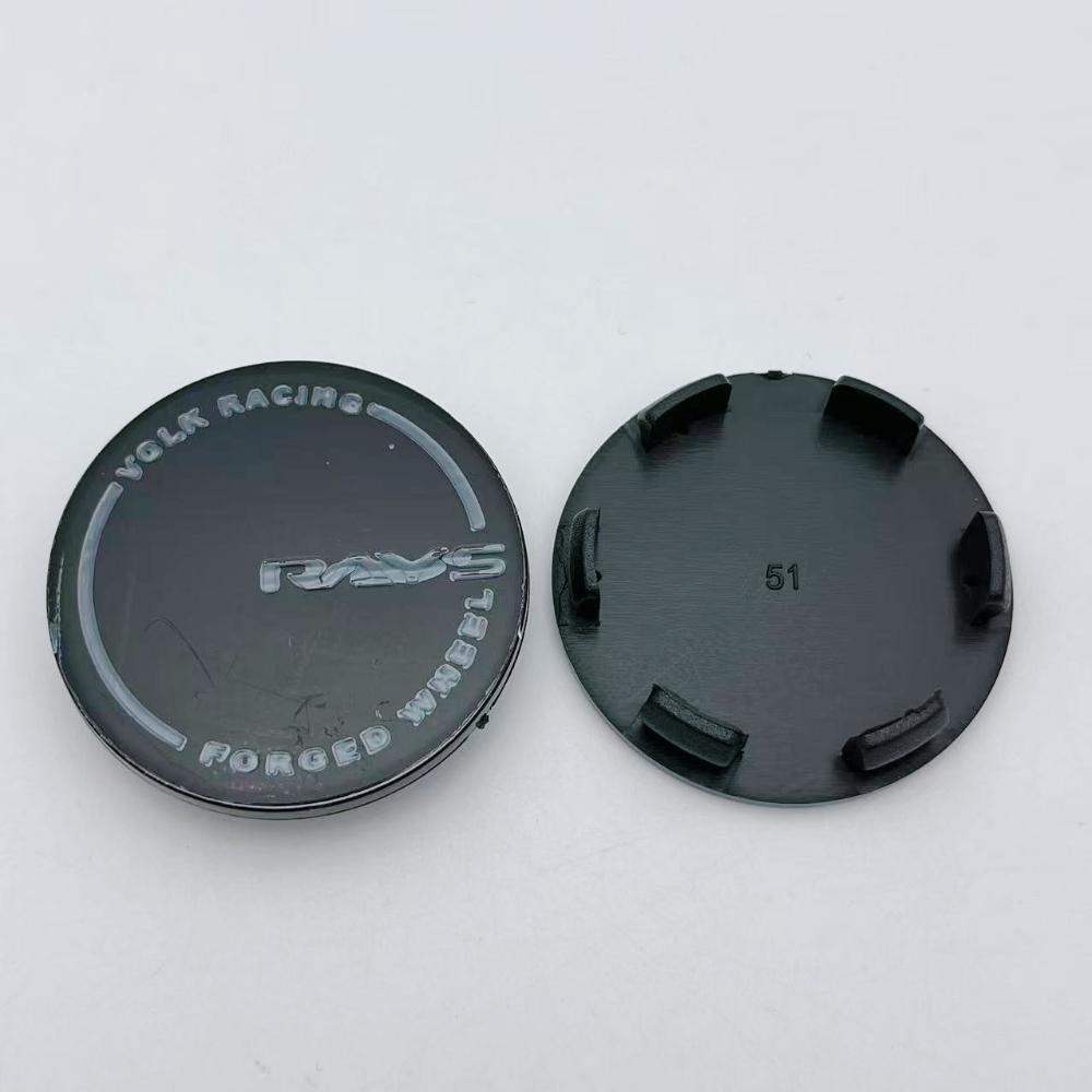 4pcs 51mm 46mm Rays Logo Emblem Car Wheel Center Caps Wheel Hub Centre Dust Cover Rim Hubcap Replace Car Styling Accessories