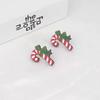 Cute Snowman Santa Claus Christmas Earrings , Titanium Alloy Ear Studs , Trendy Holiday Jewelry for Women , Wholesale