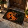 Halloween Witch Pumpkin Moon Door Mat Non-Slip Entry Rug Party Floor Carpet Home Decor