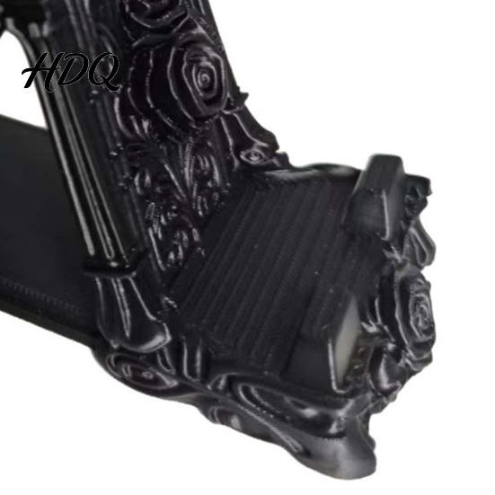 Темный Эстетичный Держатель для Телефона 3D Печатный Готический Роза Телефонная Подставка Винтажный Церковный Резной Настольный Уникальный Подарок для Влюбленных Держатель Декор Фигурка