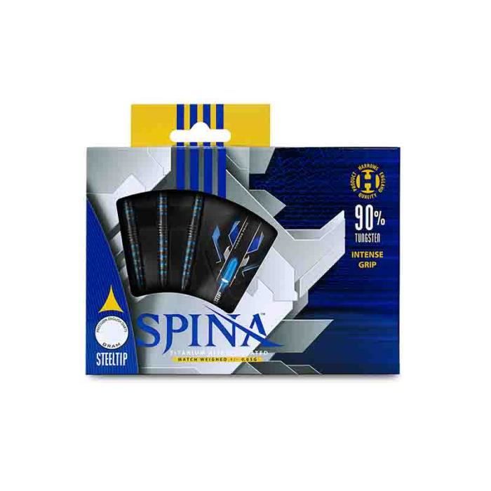 Darts - Harrows - Spina Black - 21G - 90% Tungsten - Blue Flights