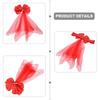 10Pcs Organza Chair Sashes Knot Bands Chair Bows For For Wedding Party Banquet Event Country Wedding Chair Decoration