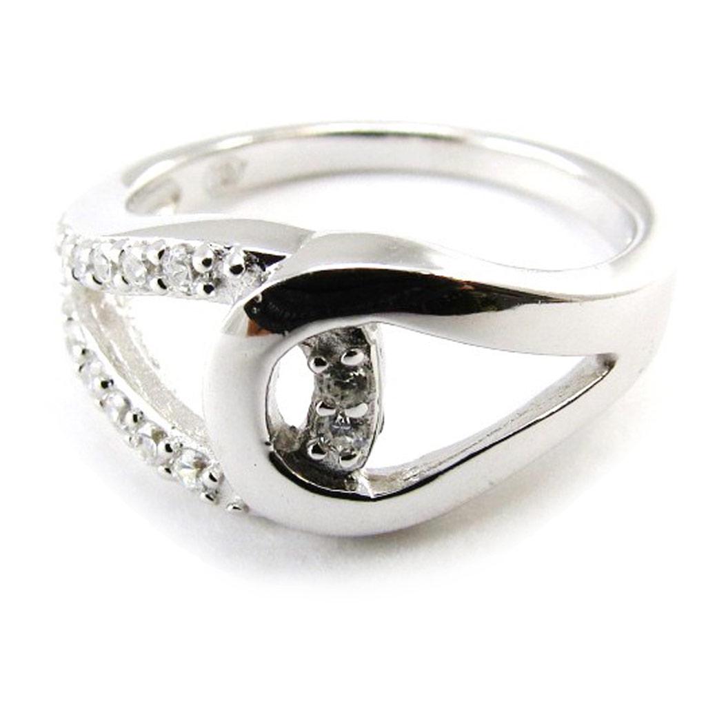 White 'Goddess' Silver Ring