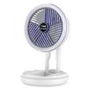 Usb Charging Foldable Table Fan Wall Mounted Hanging Ceiling Fan With Led Light 4 Speed Adjustable For Home Room Air Cooler Fan